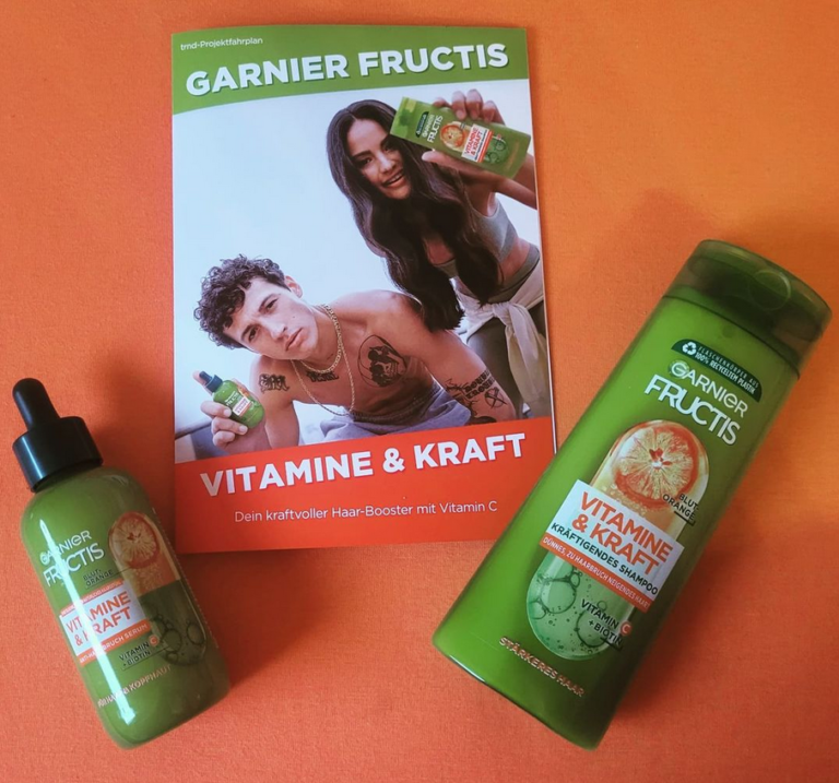 Garnier Fructis Vitamine & Kraft Shampoo/Serum Tina testet